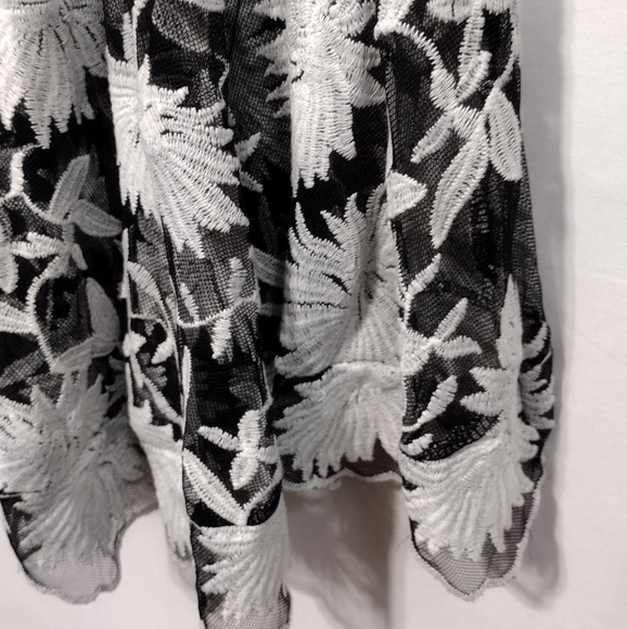 SOLD Princess Polly Indigo Skies Floral Lace Mini Dress Women's 12 Artsy Boho - Picture 5 of 11